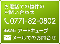 ���d�b�ł̕����̂��₢���킹�F0771-82-0802